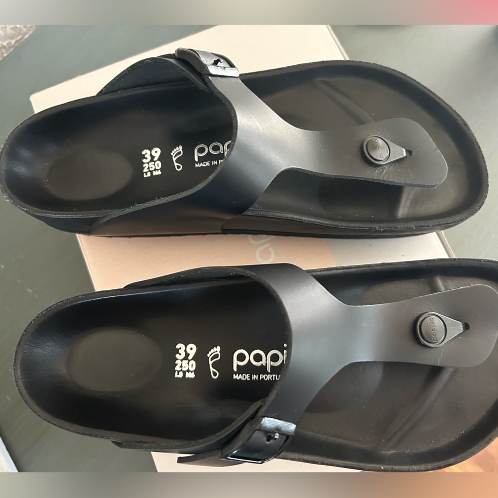 Gizeh Platform Leather Birkenstock size 39
